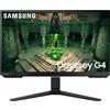Samsung Monitor Gaming Samsung Odyssey G4 G40B (LS25BG400EUXEN) - 25'' LED IPS Flat, FHD 1920×1080, 1ms (GTG), 240Hz Max., Nero
