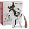 KAYCROWN Cavatappi per bottiglie di vino in acciaio inossidabile, cavatappi a leva verticale con design con taglierina integrata, cavatappi manuale manuale con pompa a leva ergonomica