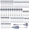 alpina Set Posate 75 Pezzi per 12 Persone - Posate Acciaio Inox - Coltelli Forchette Cucchiai Cucchiaini Caffè Tè Dolce Insalata - Servizio Posate Completo Tavola