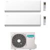 Hisense CONDIZIONATORE HISENSE DUAL SPLIT UNI HB 7000+12000 BTU WIFI INVERTER 3AMW62U4RJC A++