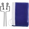 Keenso so Portatile Semplice Poliestere Pong Rete di Ricambio Portatile Pong Rete da Allenamento Rete Ping-Pong Rete con Staffa Metallica(Blu)