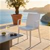 MIlani Home VICTORIA - poltrona in resina impilabile da esterno e interno