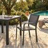MIlani Home SPLENDOR - poltrona da giardino in alluminio e textilene impilabile