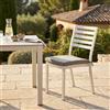 MIlani Home DEXTER - sedia da giardino in alluminio impilabile con cuscino