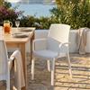 MIlani Home ALMA - poltrona da giardino impilabile in wicker stampato