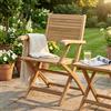 MIlani Home ORATOR - poltrona da giardino pieghevole in legno di teak