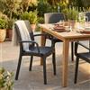 MIlani Home ALMA - poltrona da giardino impilabile in wicker stampato