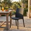 MIlani Home ALMA - sedia da giardino impilabile in wicker stampato