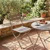 MIlani Home ROMANUS - sedia da giardino pieghevole salvaspazio in ferro