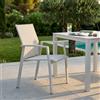 MIlani Home LOTUS - poltrona da giardino in alluminio