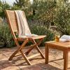 MIlani Home MULIER - sedia da giardino pieghevole in legno massiccio di acacia