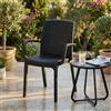 MIlani Home ALMA - poltrona da giardino impilabile in wicker stampato