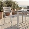 MIlani Home XANTHUS - poltrona da giardino in alluminio e polywood impilabile