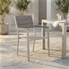 MIlani Home XANTHUS - poltrona da giardino in alluminio e polywood impilabile