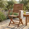 MIlani Home MULIER - poltrona da giardino pieghevole in legno massiccio di acacia