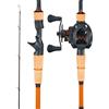 VEVOR Set Canna da Pesca per Mancini e Mulinello, Resistenza dell'Asta Media-Pesante, Canna in Fibra di Carbonio da 2,13 m IM7, con Cuscinetti a Sfera e Impugnatura in Sughero, per Acqua Salata