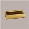 LUCGEL Scatola Porta Cioccolatini e Prodotti Dolciari in Fibra Oro con Fascia 145x145H35 mm 10 Pezzi