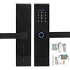 FILFEEL Serratura Intelligente con Impronte Digitali, Serratura della Porta con Accesso Senza Chiave, Serratura della Porta Intelligente con Touchscreen con Password | Carta IC | Tuya Smart Door Lock