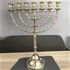 Autentico Tempio Olio Menorah Sette 7 rami ramo portacandele f22''/56 cm