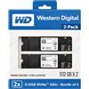 Western Digital WD HD SOLID STATE M.2 2280 512GB PCIe4.0 NVMe KIT 2 Pezzi ITALIA