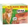KiteKat Confezione 24 bustine alimento umido per gatto kitekat la simpatica canaglia 24x85 gr