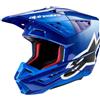 ALPINESTARS Casco Cross ALPINESTARS S-M5 CORP ECE2206 - (Blue Glossy)