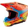 ALPINESTARS Casco Cross ALPINESTARS S-M5 ACTION 2 ECE2206 - (Orange Fluo/Cyan/Yellow Fluo Glossy)