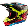 ALPINESTARS Casco Cross ALPINESTARS S-M5 ACTION 2 ECE2206 - (Black/Yellow Fluo/Red Glossy)