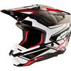 ALPINESTARS Casco Cross ALPINESTARS S-M5 ACTION 2 ECE2206 - (Black/White/Red Glossy)