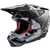 ALPINESTARS Casco Cross ALPINESTARS S-M5 ROVER 2 ECE2206 - (Black/Silver Glossy)