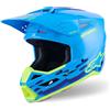 ALPINESTARS Casco Cross ALPINESTARS S-M3 FORCE ECE2206 - (Cyan Glossy)