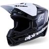 ALPINESTARS Casco Cross ALPINESTARS S-M3 RADIUM ECE2206 - (Black/White/Gray Glossy)