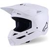ALPINESTARS Casco Cross ALPINESTARS S-M3 SOLID ECE2206 - (White Glossy)
