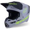 ALPINESTARS Casco Cross ALPINESTARS S-M3 RADIUM ECE2206 - (Gray/Black/Yellow Fluo Matt)