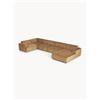 Westwing Collection Divano angolare XL Melva - Marrone