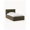 Westwing Collection Letto singolo imbottito in bouclé con contenitore Dream