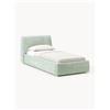 Westwing Collection Letto singolo imbottito Cloud - Verde