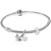 PANDORA Set regalo con bracciale in argento da donna Firefly and Daisy Starter Set con due ciondoli, deliziosa idea regalo, gioielli moderni 68633