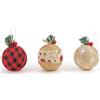TRIXIE ITALIA SpA Set di Palline Decorative in Juta, 5cm, 3 Pezzi
