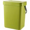 Ghzste Cestino per Rifiuti Alimentari per Cucina, Bidone per Compostaggio da da 3 Litri, Contenitore da Appoggio per Uso Domestico con Coperchio per Immondizia Fissata Al Muro (A)