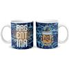 Mundo Avios Argentina.Taza de cerámica della selezione argentina di calcio con motivo fantasia, tazza da caffè da 11 once, tripla tazza in ceramica AAA 11 oz.