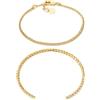 Fossil Set di bracciali Donna in ottone con stili multipli