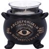 Nemesis Now All Seeing Eye - Portacandela a forma di calderone, decorazione gotica e occulta per streghe, 9 cm