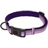 Halti Collare Comfort HALTI - Cinghia regolabile con imbottitura in neoprene e tessuto 3M catarifrangente. Nylon di qualità. Leggero e ideale per cuccioli e cani piccoli (Taglia XS, Viola)