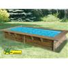 Piscina in legno Azura 200 Ubbink Sunwater - h 71 cm - 2,00 x 3,50 m rettangolare