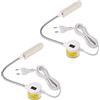 Lixada 2 pezzi 6 W LED macchina da cucire lampada a base fissa tubo flessibile design collo d'oca per attività domestiche