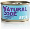 Natural Code Steril Cibo Umido per Gatti - 12x85 gr - 01 - Tonno e Zucchine