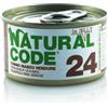 Natural Code Adult Cat Jelly Cibo Umido per Gatti - 24 - Tonno Manzo e Verdure in Jelly - 24x85 gr - IN SOFT JELLY