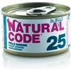 Natural Code Adult Cat Jelly Cibo Umido per Gatti - 25 - Pollo e Sardine in Jelly - 24x85 gr - IN SOFT JELLY