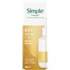 Simple Siero booster al 10% con vitamina C + E + F*, prodotto per la cura della pelle, adatto a tutti i tipi di pelle, per pelli giovani e luminose, 30 ml